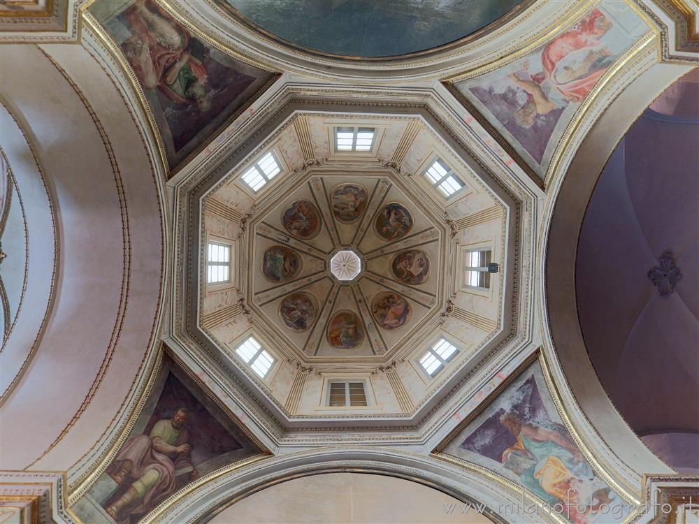 Milan (Italy) - Ceiling of the Cusani Chapel in the Basilica of San Marco
